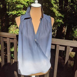 INC International Concepts Blue Ombre Blouse